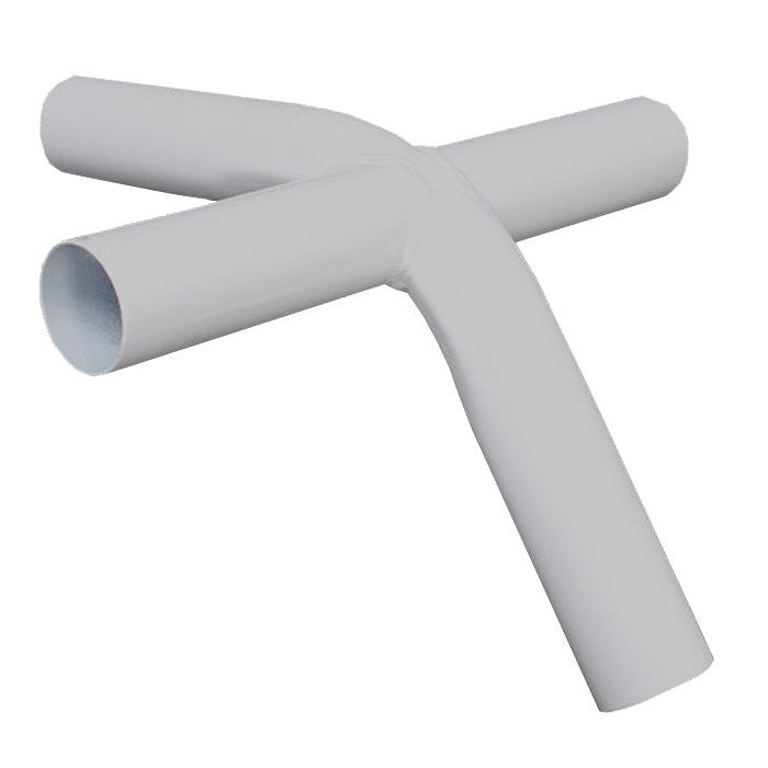 4-Way Fitting / 1 3/8 inch inside diameter - Gray Powder Coated