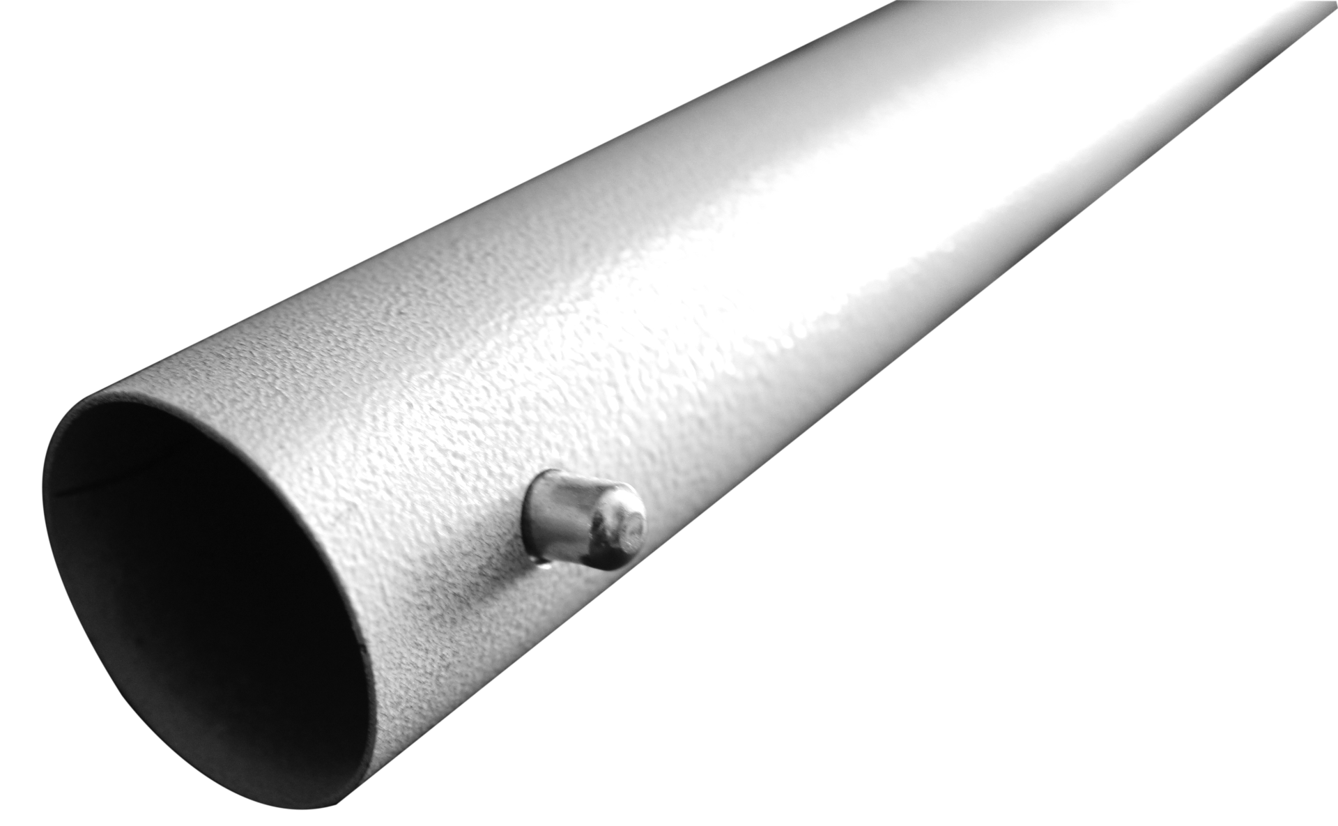 77.5 inch x 1.9 inch Silver Hammer Tone Pipe with Button Holes