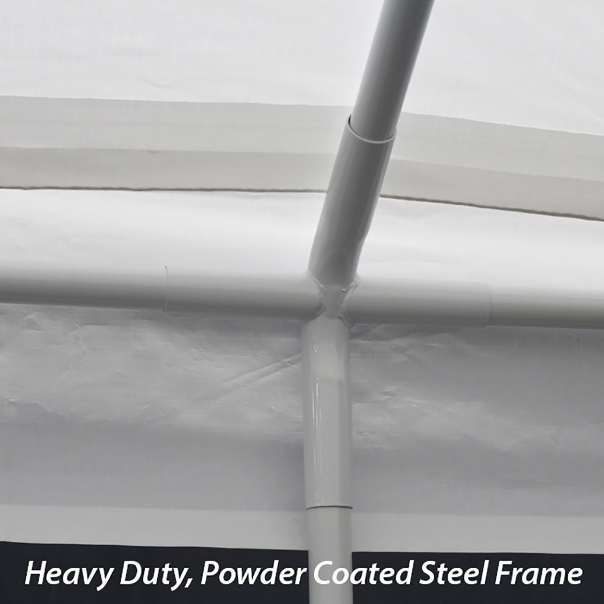 Universal 6 Leg 10X13 Canopy w/ WHITE Cover