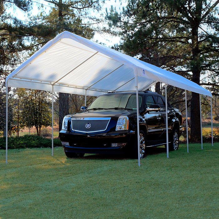 Universal 10 Leg 10X27 Canopy w/ WHITE Cover | Refurbished