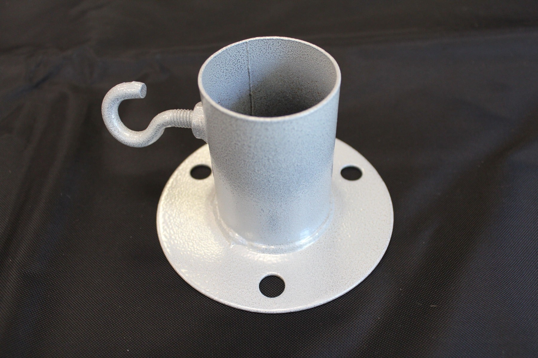 2 inch x 3 inch Tall Silver Hammertone Foot Pad