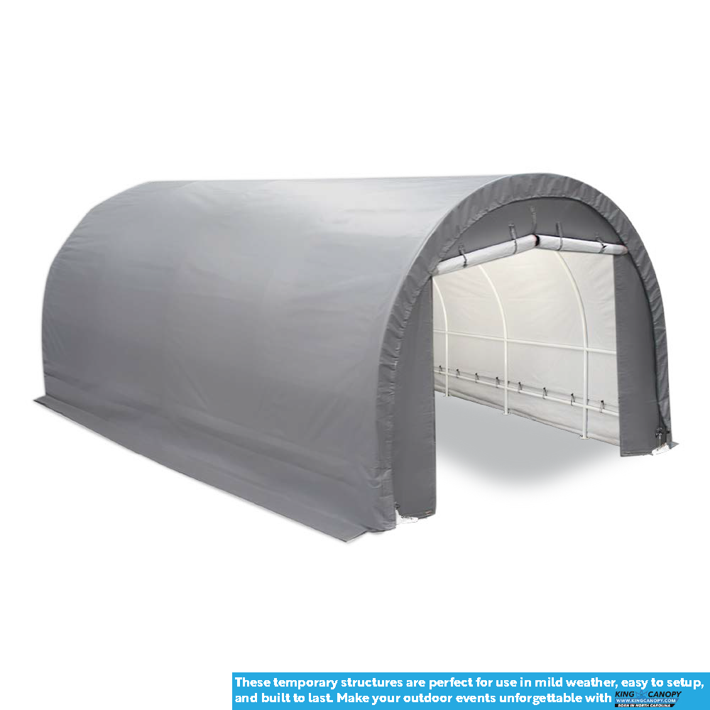 10 ft x 20 ft x 8 ft Dome Garage, 245gsm