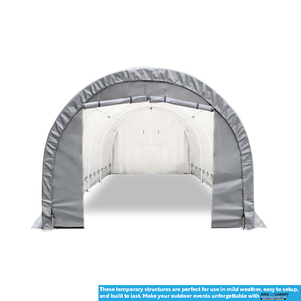 10 ft x 20 ft x 8 ft Dome Garage, 245gsm