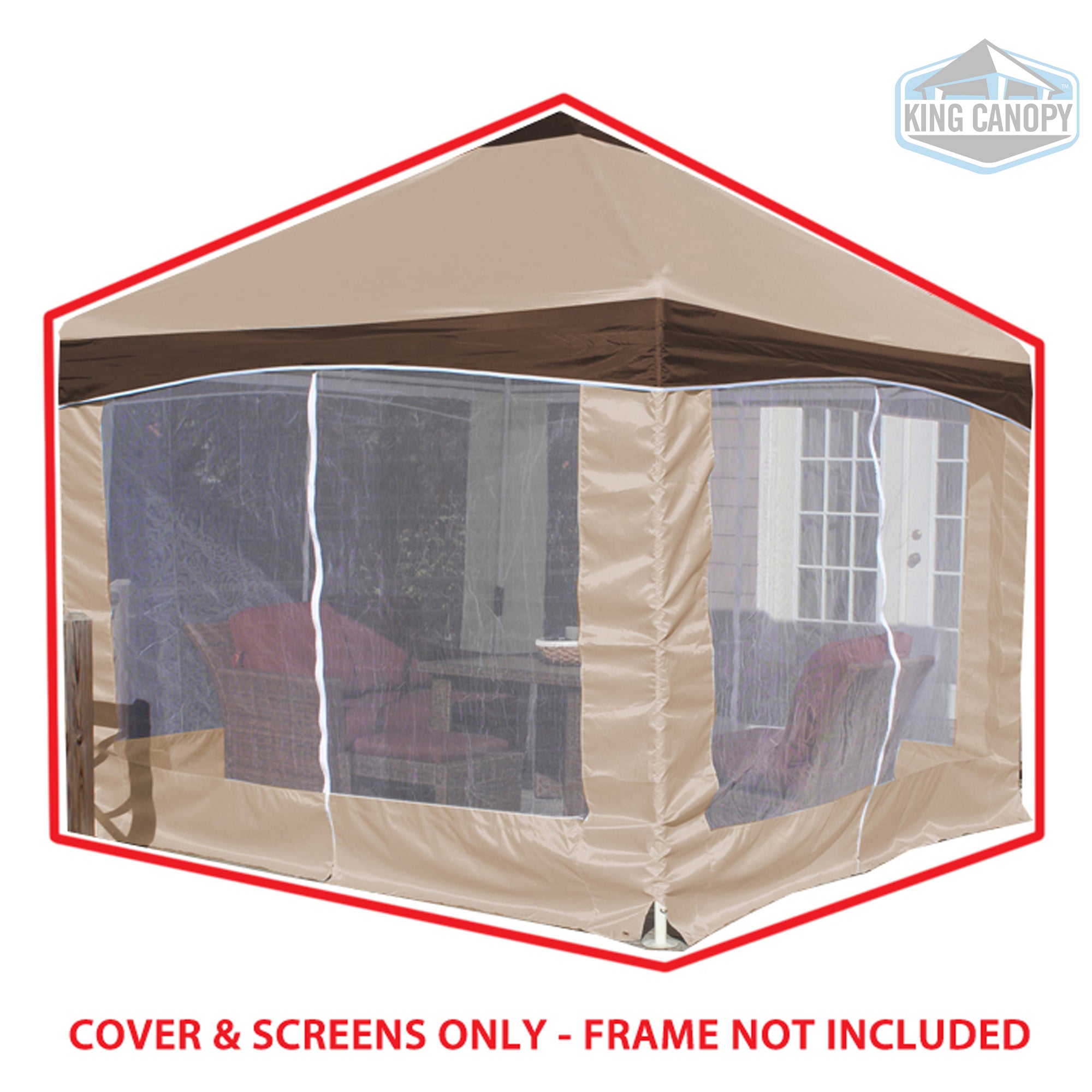 Garden Party Backyard Gazebo Cover & Screen