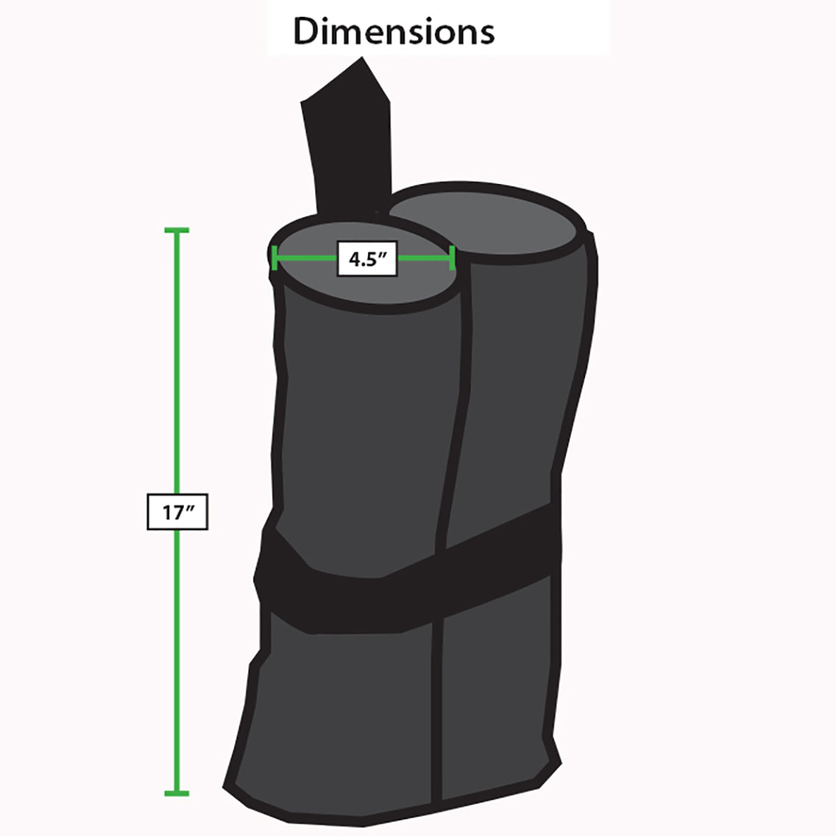 Black Weight Bags 4 pc Set