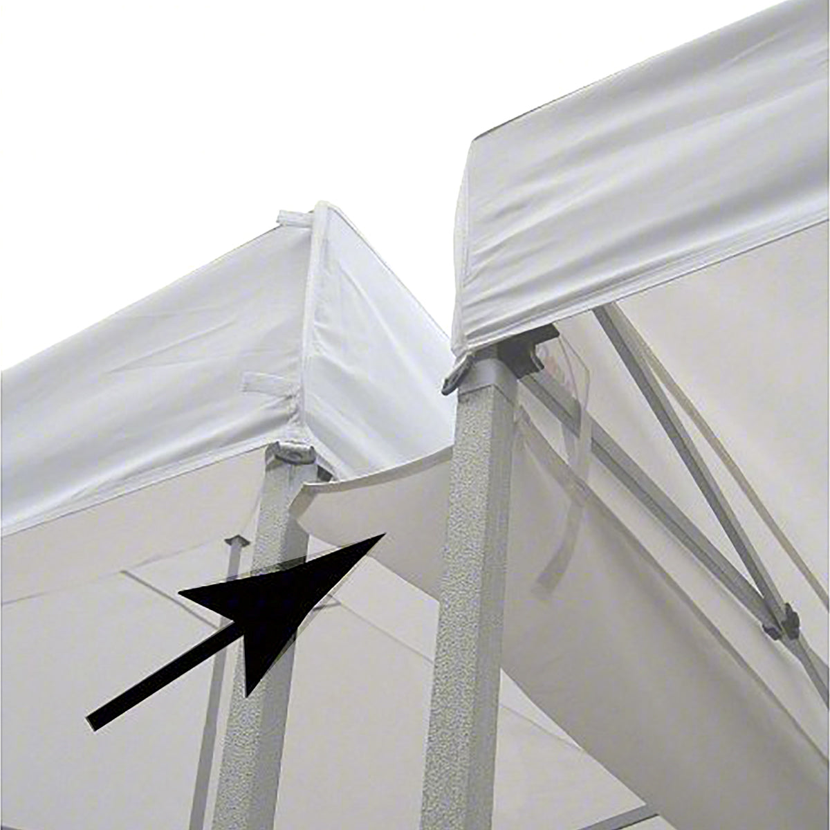 10 ft Rain Gutter w/ 10 White Ball Bungees