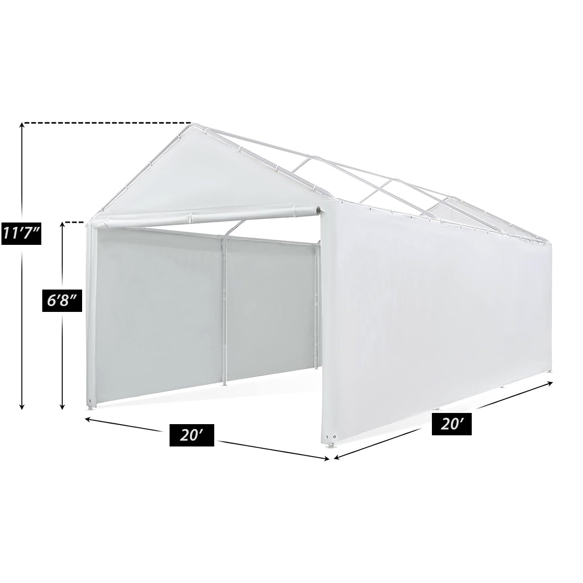 20 ft x 20 ft Sidewall Kit w/ Flaps For Expandable Canopy