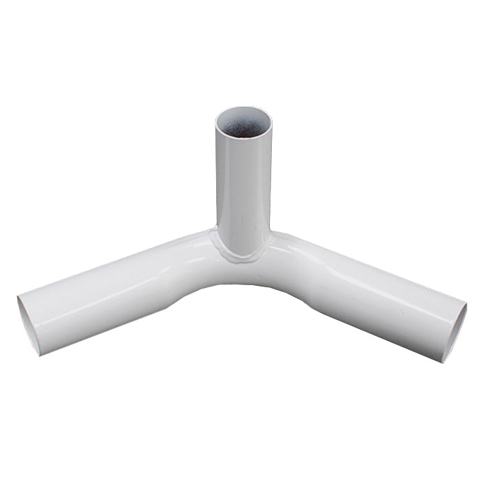 3-Way Fitting / 1.9 inch Bend / 1.6 inch Ear - White Powder Coated