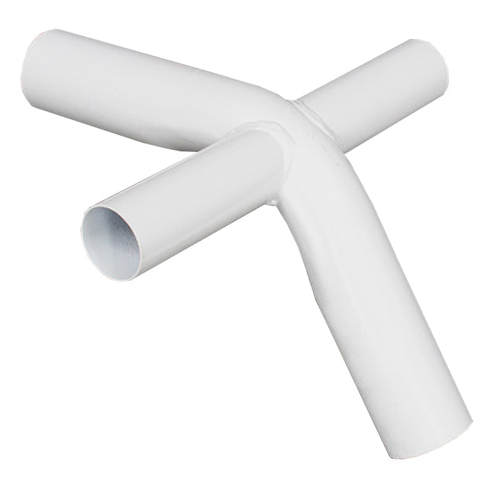 4-Way Fitting / 2 inch Bend / 1.5 inch Ears - White Powder Coated