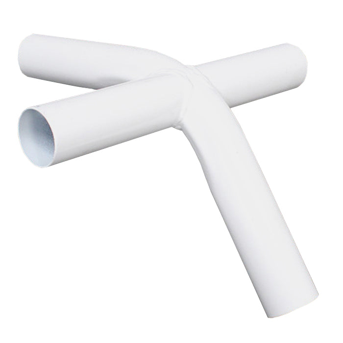 4-Way Fitting / 1 1/4 inch inside diameter, 1 3/8 inch outside diameter.