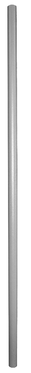 77.5 inch x 1.9 inch Pipe - Silver Hammertone