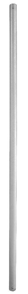 77.5 inch x 1.9 inch Silver Hammer Tone Pipe with Button Holes