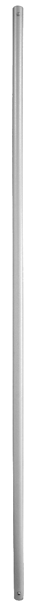 78 inch x 1.315 inch Silver Hammer Tone Pipe with Button Holes
