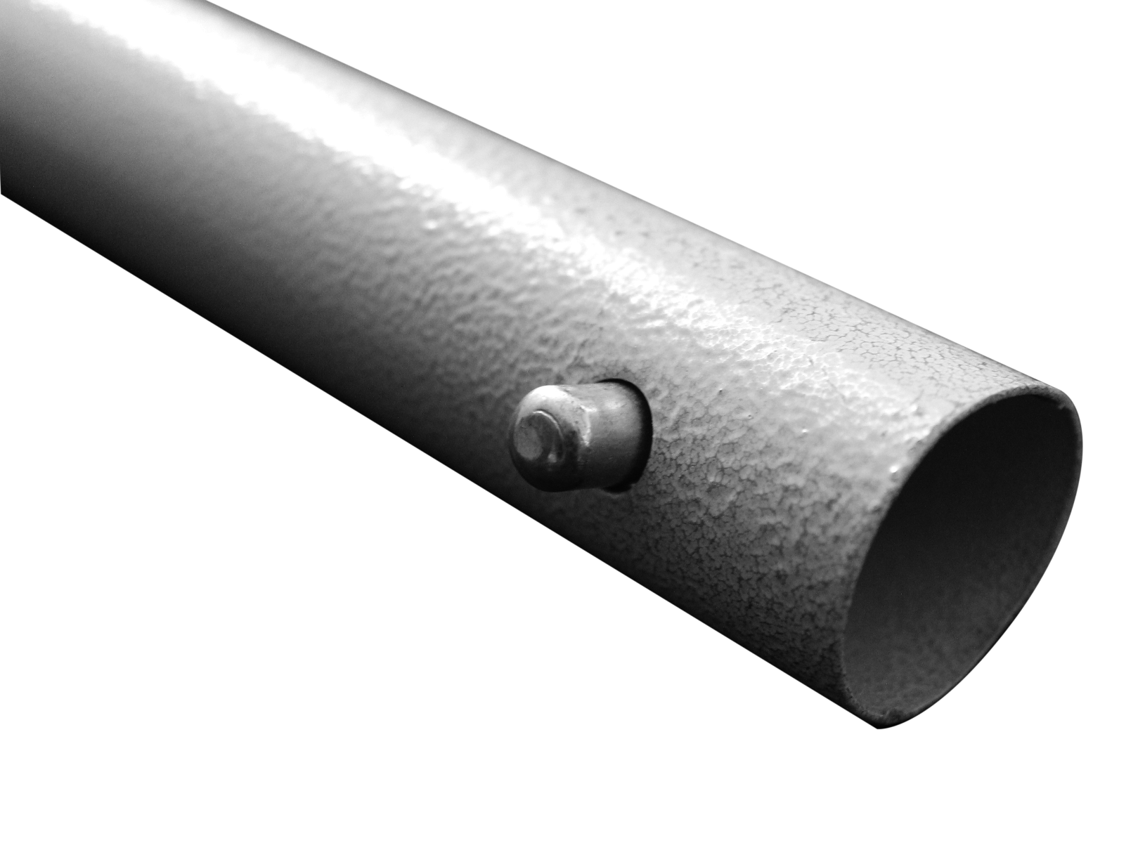 78 inch x 1.315 inch Silver Hammer Tone Pipe with Button Holes