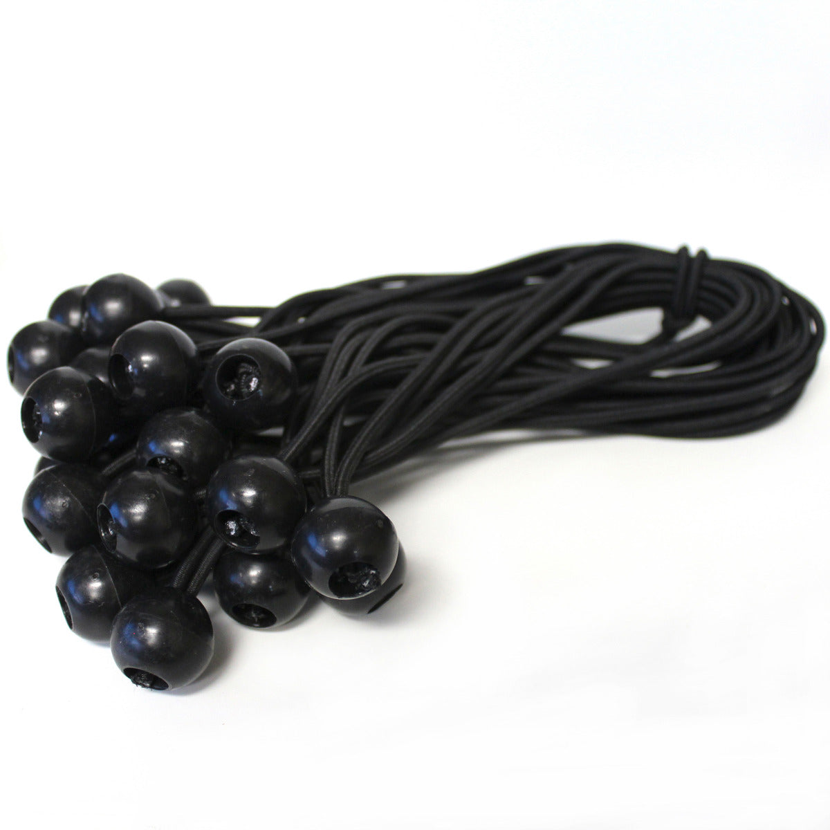 Ball Bungee Straps for Canopies & Tarps (Black or White)