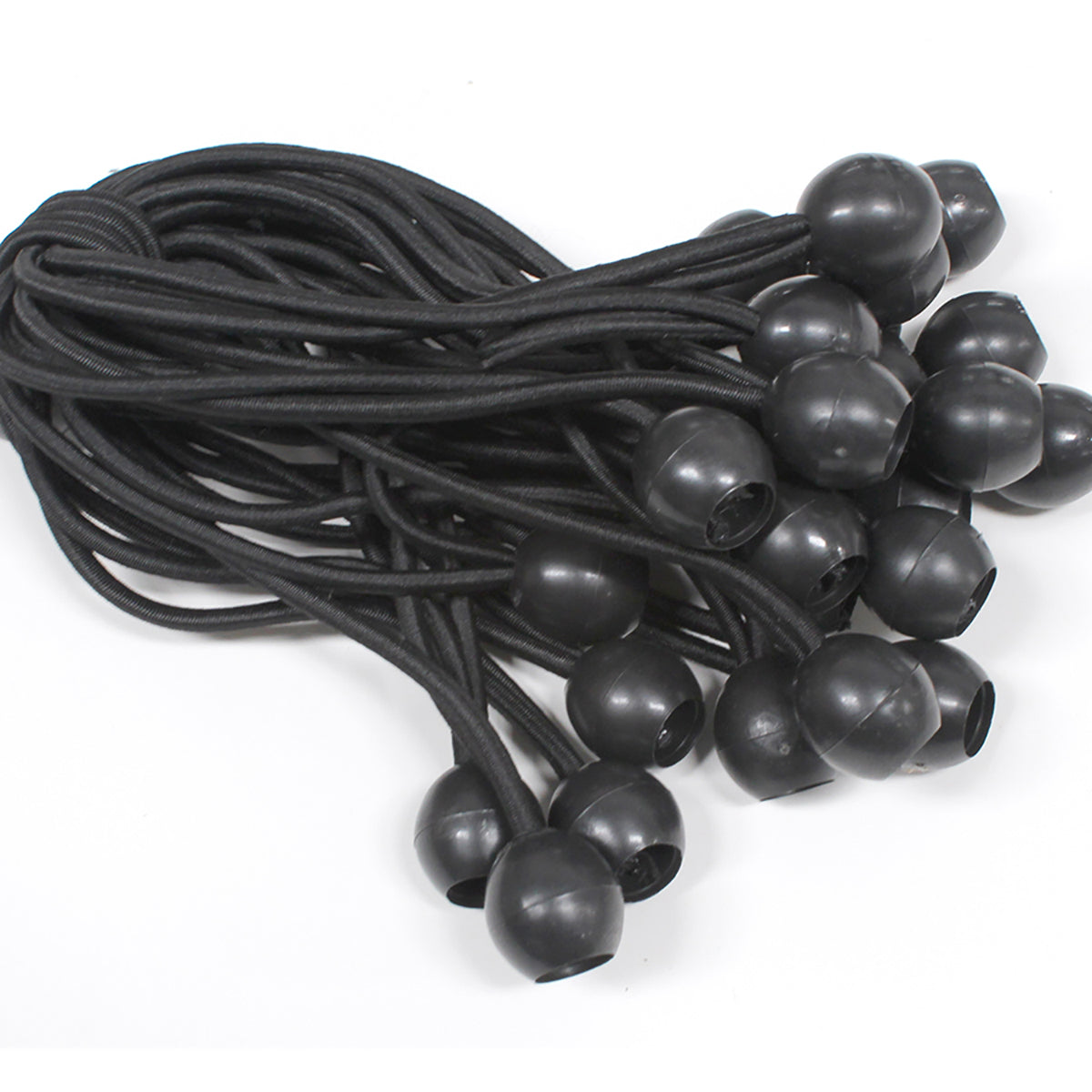 Ball Bungee Straps for Canopies & Tarps (Black or White)