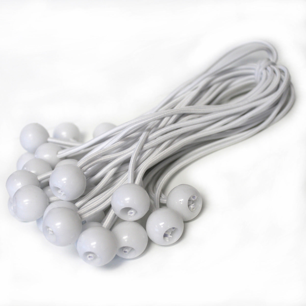 Ball Bungee Straps for Canopies & Tarps (Black or White)