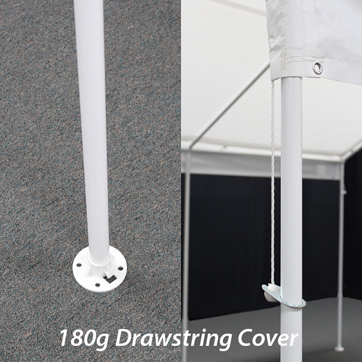 Universal 6 Leg 10X13 Canopy w/ WHITE Cover
