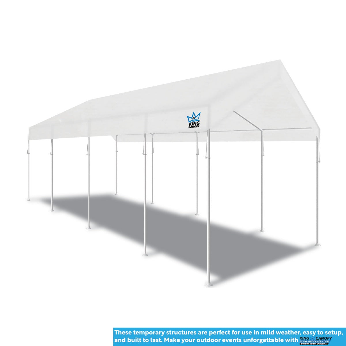 Universal 10 Leg 10X27 Canopy w/ WHITE Cover