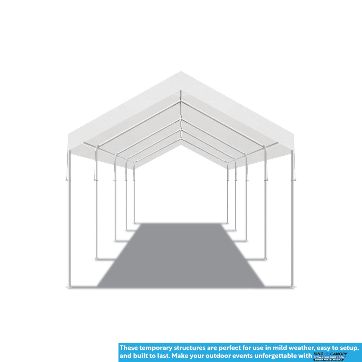 Universal 10 Leg 10X27 Canopy w/ WHITE Cover