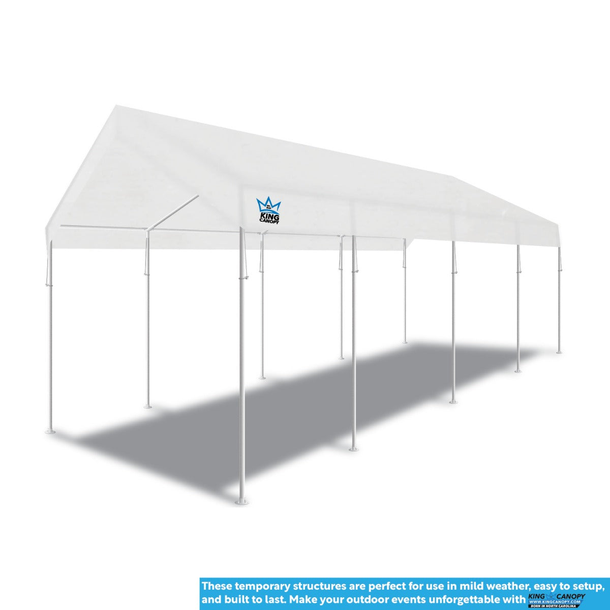 Universal 10 Leg 10X27 Canopy w/ WHITE Cover