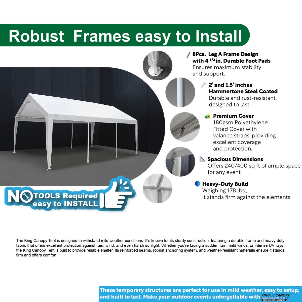 12 ft x 20 ft/20 ft x 20 ft Expandable Canopy