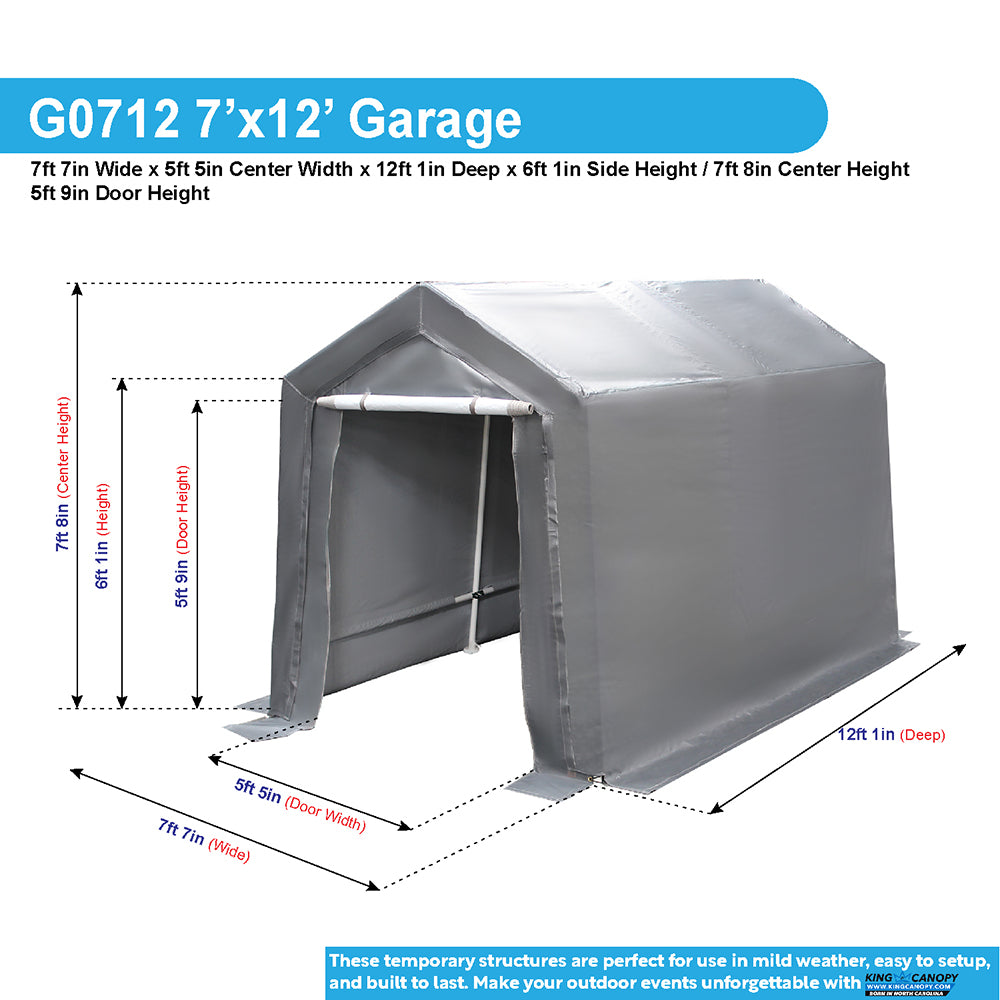 Store Garage 7 ft x 12 ft
