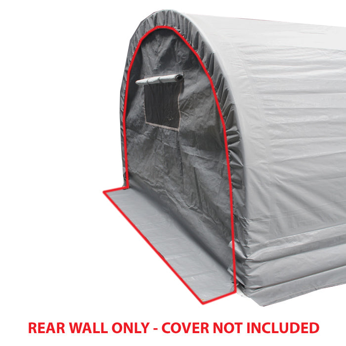 10 ft End Wall w/ Window for Dome Garage