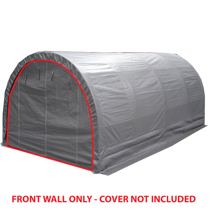 10 ft End Wall w/Zippers for Dome Garage
