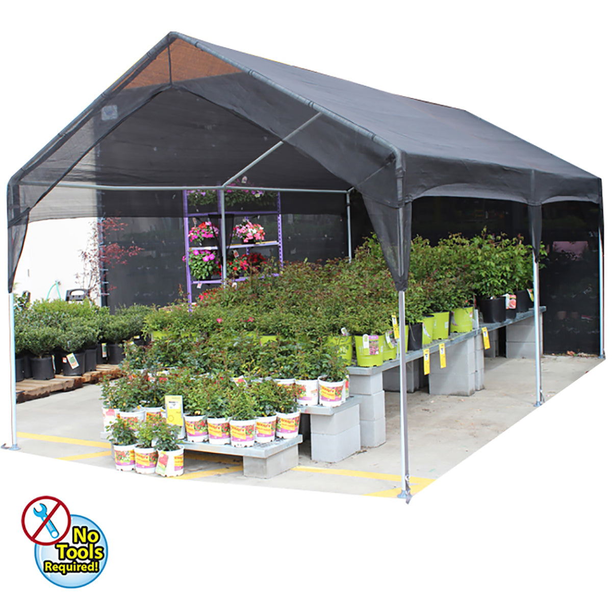 10 ft x 20 ft Garden Shade Canopy