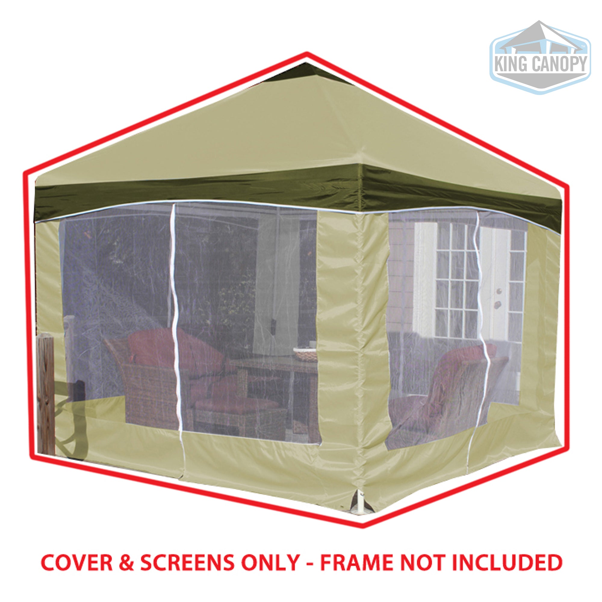 Garden Party  Backyard Gazebo Cover & Screen