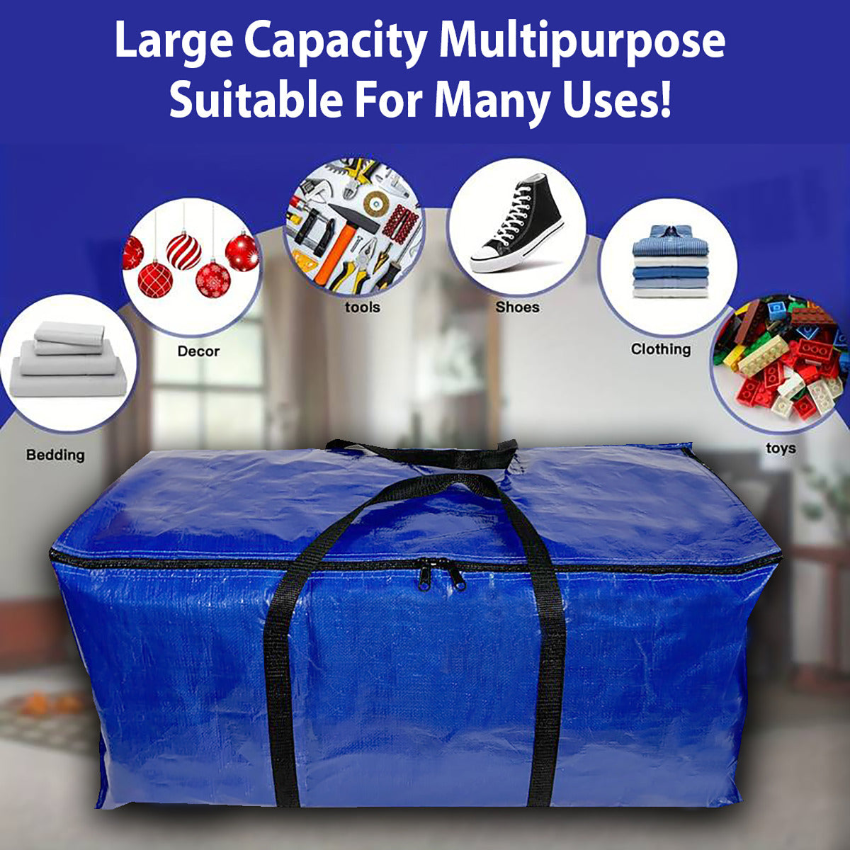 King Canopy Extra Large Moving Bags with Zippers & Carrying Handles