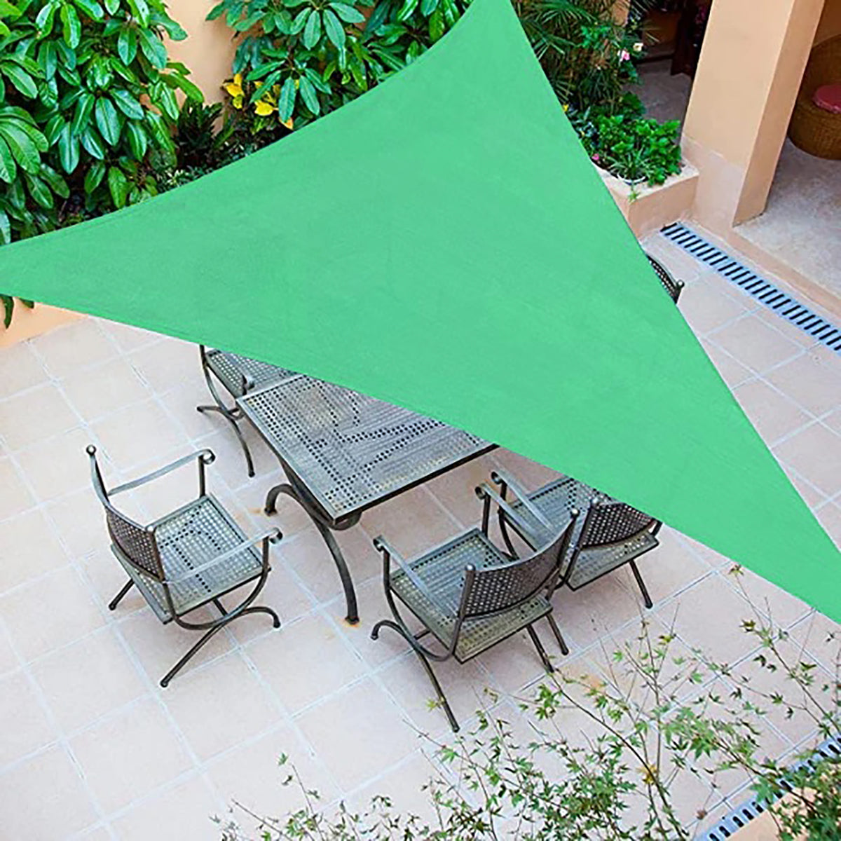 10 ft Triangle Green Shade Sail