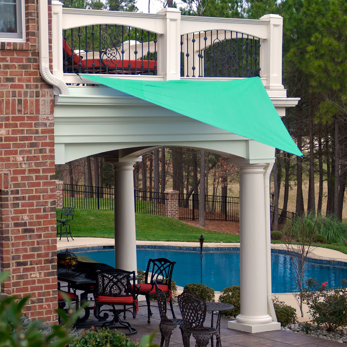 10 ft Triangle Green Shade Sail