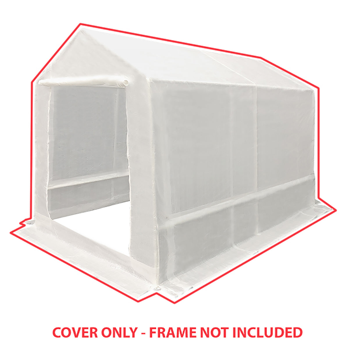 7 ft x 12 ft Opaque White Green Greenhouse