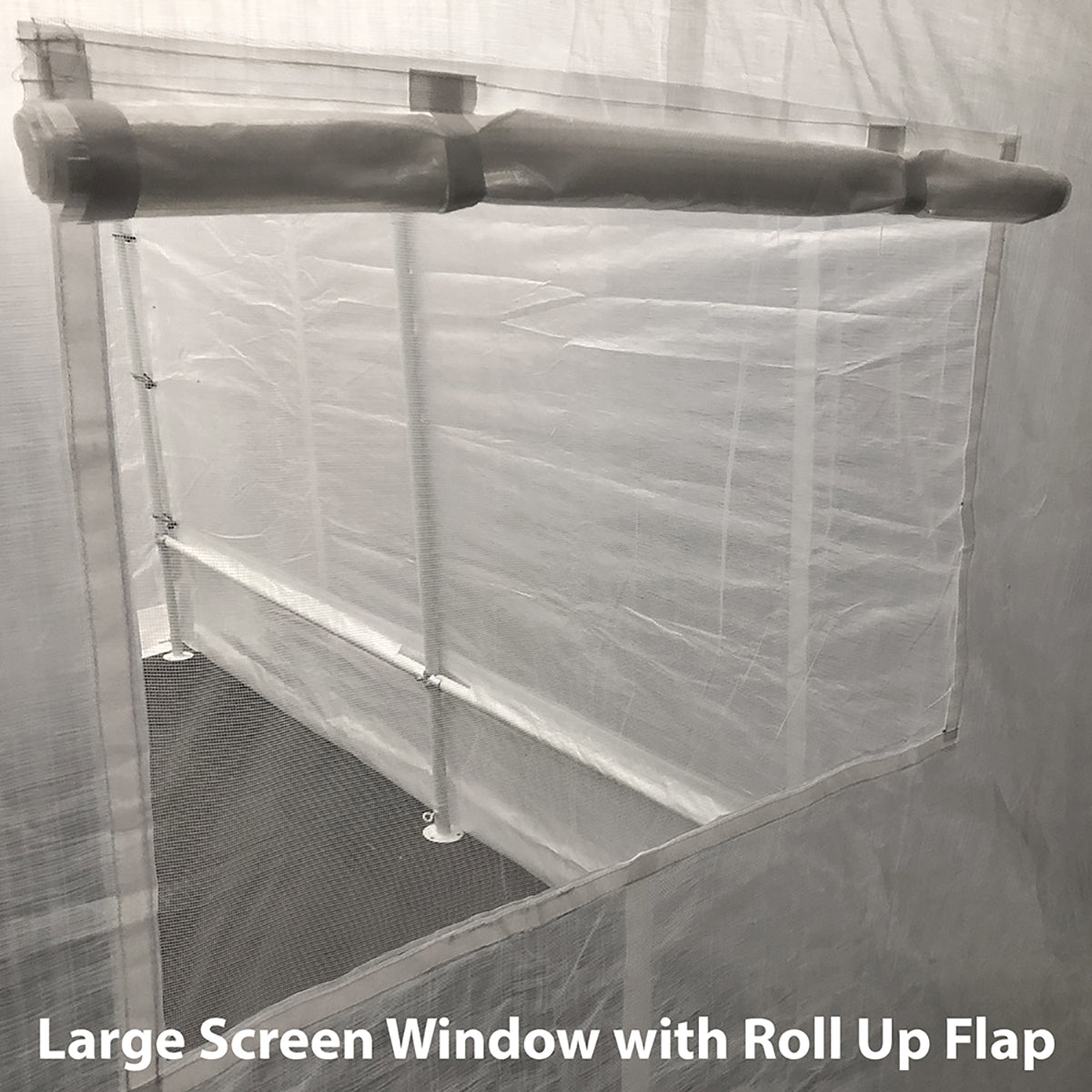 7 ft x 12 ft Opaque White Green Greenhouse