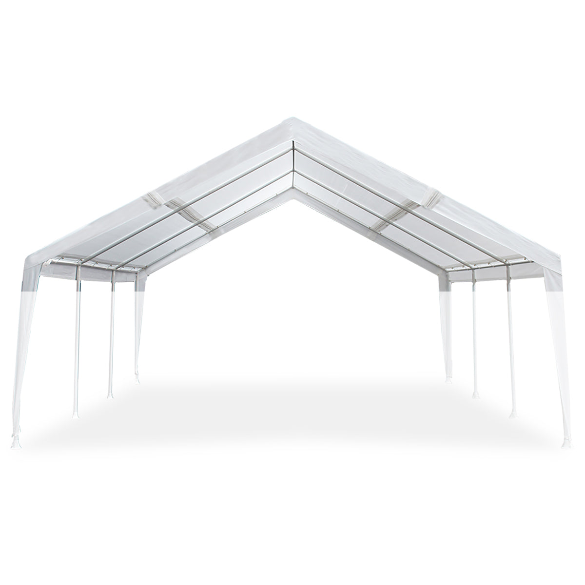 King Canopy white fitted cover on canopy frame