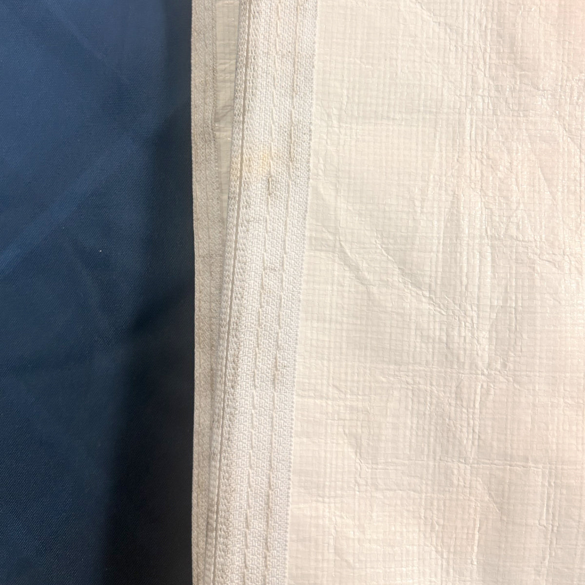 10 ft 8 in x 20 ft White End-Wall w/ Flaps and Zippers | B-Stock / Refurbished