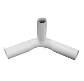3-Way Fitting / 1.9 inch Bend / 1.6 inch Ear - White Powder Coated