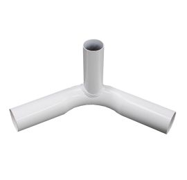3-Way Fitting / 2 inch Bend / 1.5 inch Ear - White Powder Coated