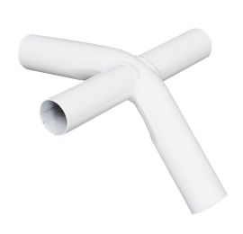 4-Way Fitting / 1.9 inch Bend / 1.5 inch Ear - White Powder Coated