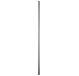 77.5 inch x 1.9 inch Pipe - Silver Hammertone
