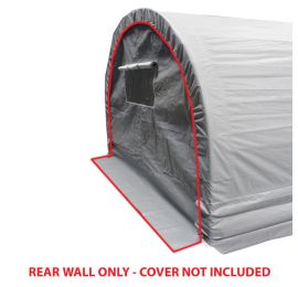 10 ft End Wall w/ Window for Dome Garage