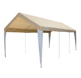 10 ft 8 in x 20 ft Tan/White Fitted Cover w/ Leg Skirts