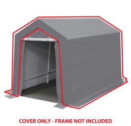 7 ft x 12 ft Silver Garage Fitted Cover w/Sides