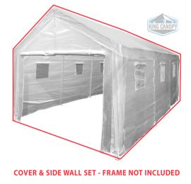 10ft x 20 ft Greenhouse Opaque Cover and Side Wall Set
