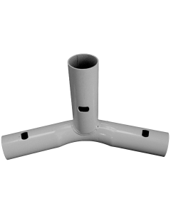 3-Way Low Profile Gray Powder Coated Fitting / 1 3/8 inch inside diameter for DK1010PCS-24