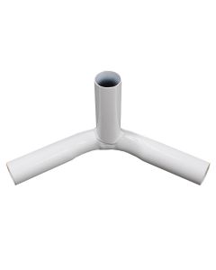 3-Way Fitting / 1 1/4 inch inside diameter, 1 3/8 inch outside diameter.