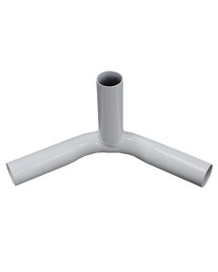 3-Way Fitting / 1 3/8 inch inside diameter - Gray Powder Coated