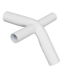 4-Way Fitting / 2 inch Bend / 1.5 inch Ears - White Powder Coated